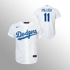 Youth Los Angeles Dodgers A.J. Pollock White Replica Home Jersey