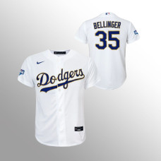 Youth Los Angeles Dodgers Cody Bellinger White 2021 Gold Program Replica Jersey