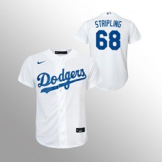 Youth Los Angeles Dodgers Ross Stripling White Replica Home Jersey
