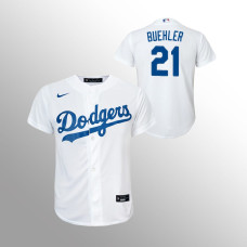 Youth Los Angeles Dodgers Walker Buehler White Replica Home Jersey