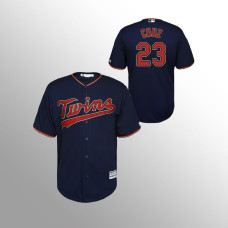 Youth Minnesota Twins Navy Official Alternate #23 Nelson Cruz Cool Base Jersey