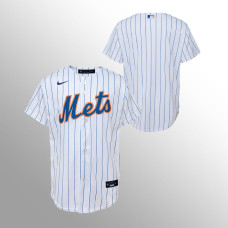 Youth New York Mets Replica White Home Jersey