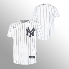 Youth New York Yankees Replica White Home Jersey