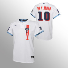 Youth Philadelphia Phillies J.T. Realmuto White 2021 MLB All-Star Game Jersey