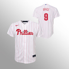 Youth Philadelphia Phillies Jay Bruce White Replica Home Jersey