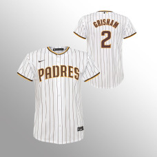 Youth San Diego Padres Trent Grisham White Replica Home Jersey
