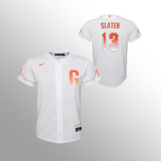 Youth San Francisco Giants Austin Slater White 2021 City Connect Replica Jersey