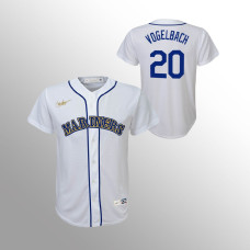 Youth Seattle Mariners Daniel Vogelbach White Cooperstown Collection Home Jersey