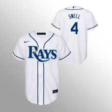 Youth Tampa Bay Rays Blake Snell White Replica Home Jersey